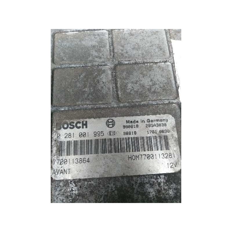 Recambio de centralita motor uce para renault laguna (b56) 1.9 dti diesel cat referencia OEM IAM 0281001995 7700113864 HOM770011
