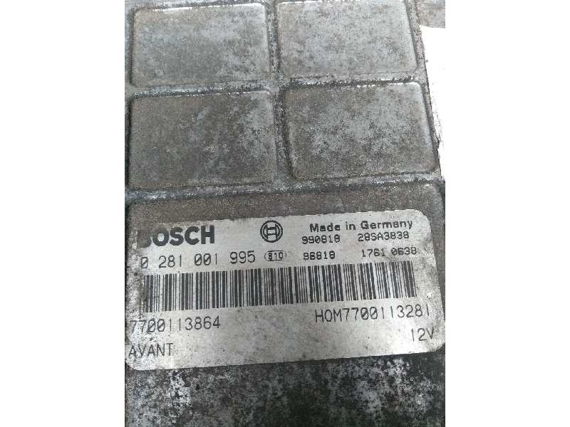 Recambio de centralita motor uce para renault laguna (b56) 1.9 dti diesel cat referencia OEM IAM 0281001995 7700113864 HOM770011