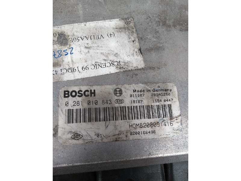 Recambio de centralita motor uce para renault scenic rx4 (ja0) 1.9 dci diesel cat referencia OEM IAM 0281010843 HOM8200091416 82