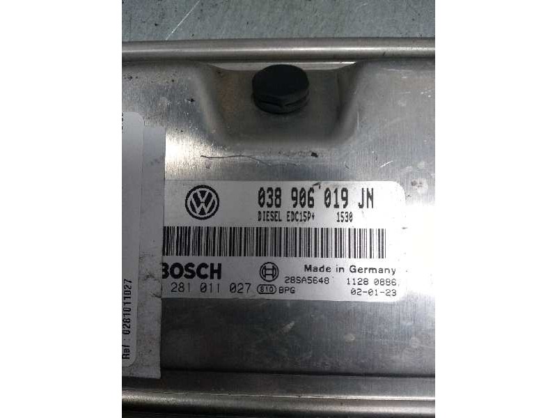 Recambio de centralita motor uce para volkswagen polo (9n1) highline referencia OEM IAM 0281011027 038906019JN 