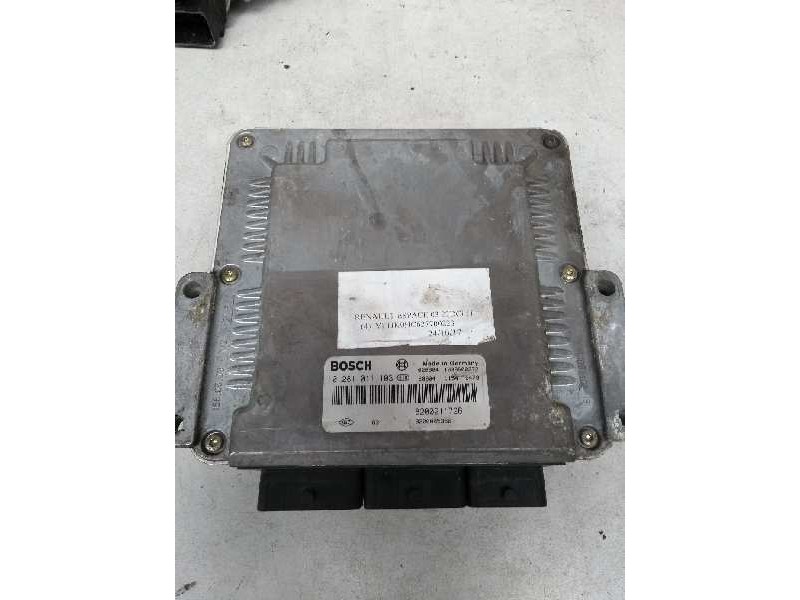 Recambio de centralita motor uce para renault espace iv (jk0) 2.2 dci turbodiesel referencia OEM IAM 0281011103 8200211726 82000