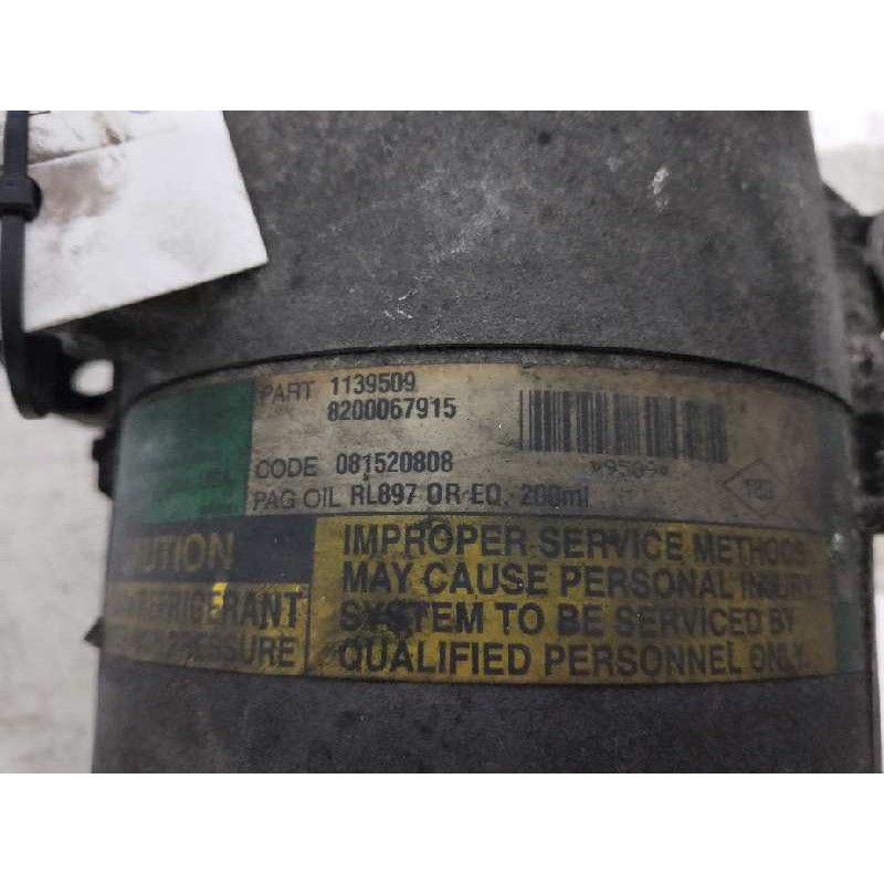 Recambio de compresor aire acondicionado para renault espace iv (jk0) 2.2 dci turbodiesel referencia OEM IAM 1139509 9509 820006