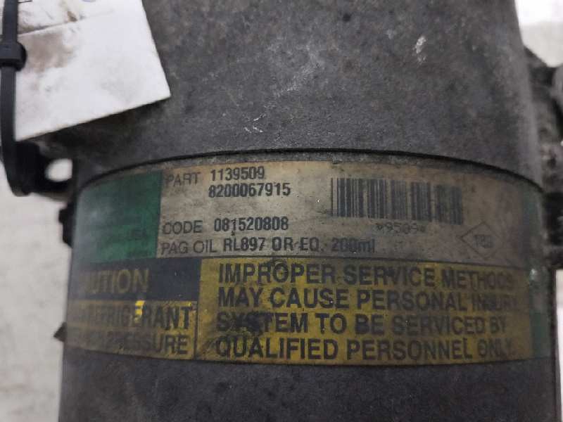 Recambio de compresor aire acondicionado para renault espace iv (jk0) 2.2 dci turbodiesel referencia OEM IAM 1139509 9509 820006