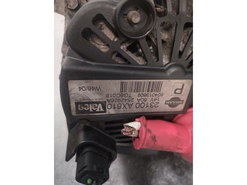 Recambio de alternador para nissan micra (k12e) acenta referencia OEM IAM 23100AX610  