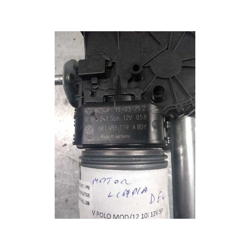 Recambio de motor limpia delantero para volkswagen polo (6c1) trendline bluemotion referencia OEM IAM 0390241566 6R1955119 33970