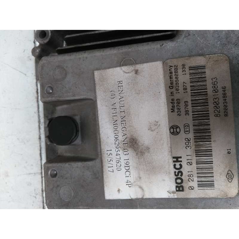 Recambio de centralita motor uce para renault megane ii classic berlina 1.9 dci diesel referencia OEM IAM 0281011390 8200310863 