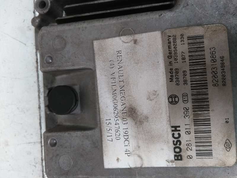 Recambio de centralita motor uce para renault megane ii classic berlina 1.9 dci diesel referencia OEM IAM 0281011390 8200310863 