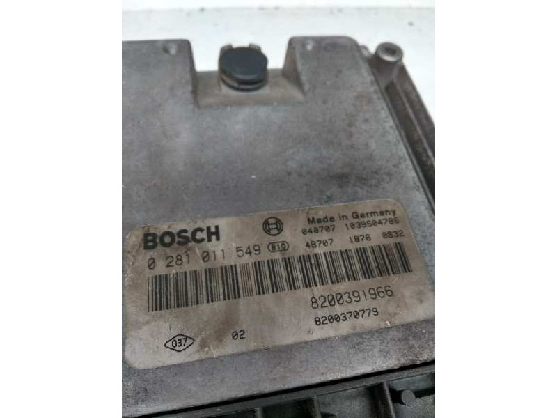 Recambio de centralita motor uce para renault scenic ii 1.9 dci diesel referencia OEM IAM 0281011549 8200391966 8200370779 Recambio de centralita motor uce para renault scenic ii 1.9 dci diesel referencia OEM IAM 0281011549 8200391966 8200370779