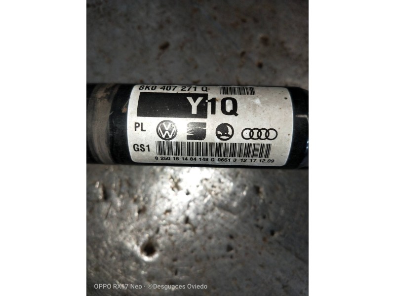 Recambio de transmision delantera derecha para audi a5 coupe (8t) 3.0 tdi quattro referencia OEM IAM 8K0407271Q  