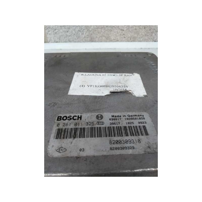 Recambio de centralita motor uce para renault laguna ii grandtour (kg0) 2.2 dci turbodiesel referencia OEM IAM 0281011325 HOM820