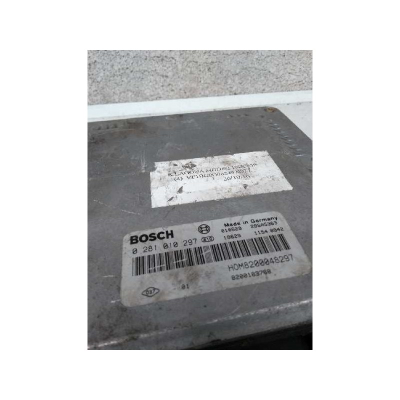 Recambio de centralita motor uce para renault laguna ii (bg0) 1.9 dci diesel referencia OEM IAM 0281010297 HOM8200048297 8200183