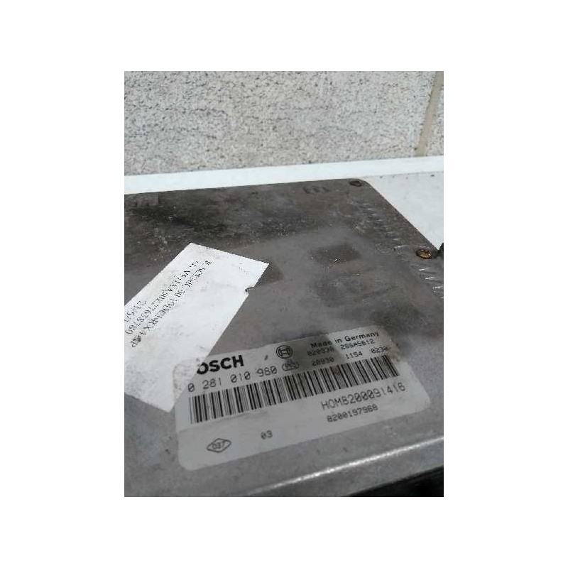 Recambio de centralita motor uce para renault scenic rx4 (ja0) 1.9 dci diesel cat referencia OEM IAM 0281010980 HOM8200091416 82