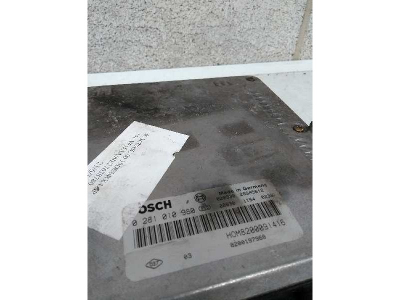 Recambio de centralita motor uce para renault scenic rx4 (ja0) 1.9 dci diesel cat referencia OEM IAM 0281010980 HOM8200091416 82