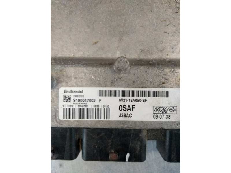 Recambio de centralita motor uce para ford fiesta (cb1) ambiente referencia OEM IAM S180047002F 8V2112A650SF 0SAF J38AC 1543041
