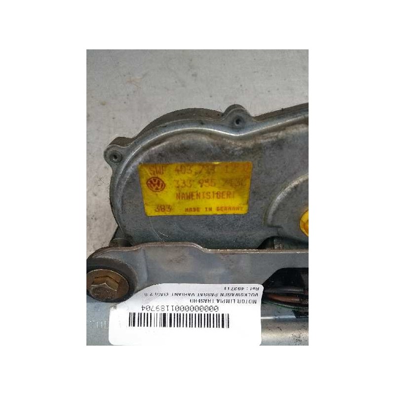 Recambio de motor limpia trasero para volkswagen passat variant (3a5) 2.0 referencia OEM IAM 403711 333955713C 478505