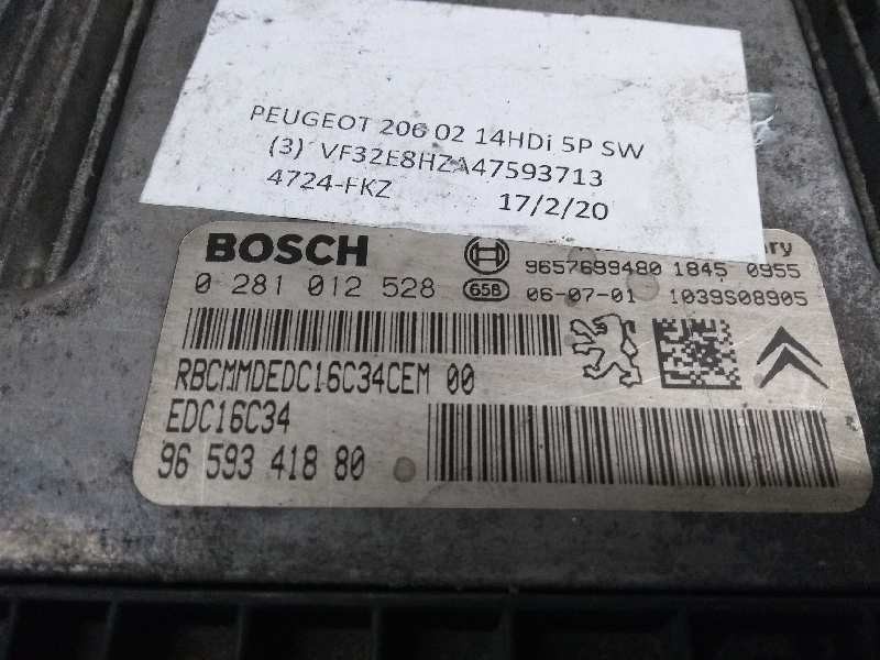 Recambio de centralita motor uce para peugeot 206 sw x-line referencia OEM IAM 0281012528 9659341880 EDC16C34