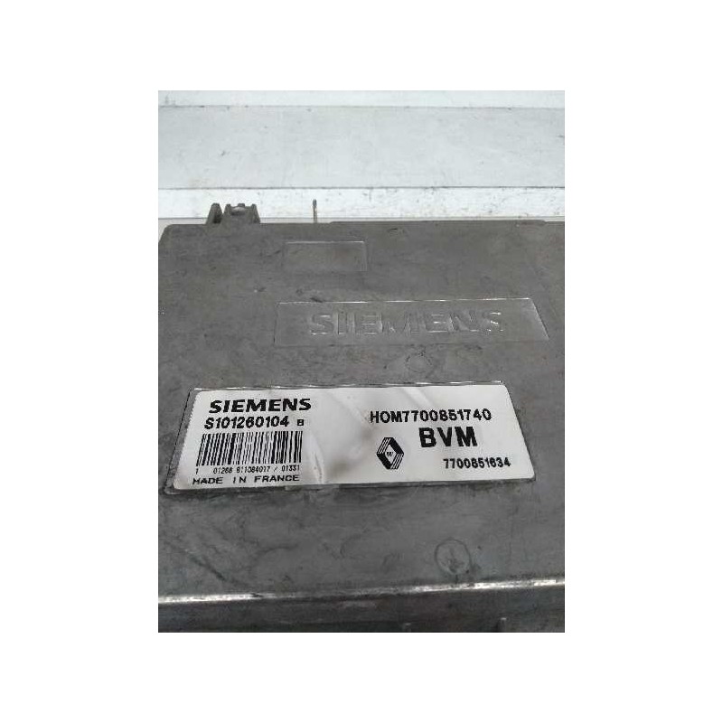 Recambio de centralita motor uce para renault espace (j63) 2.9 cat referencia OEM IAM S101260104B HOM7700851740 7700851634