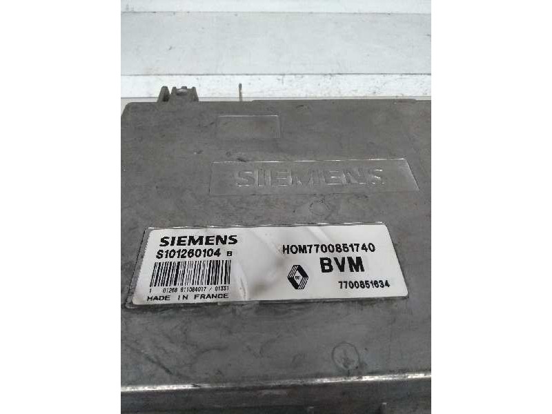 Recambio de centralita motor uce para renault espace (j63) 2.9 cat referencia OEM IAM S101260104B HOM7700851740 7700851634