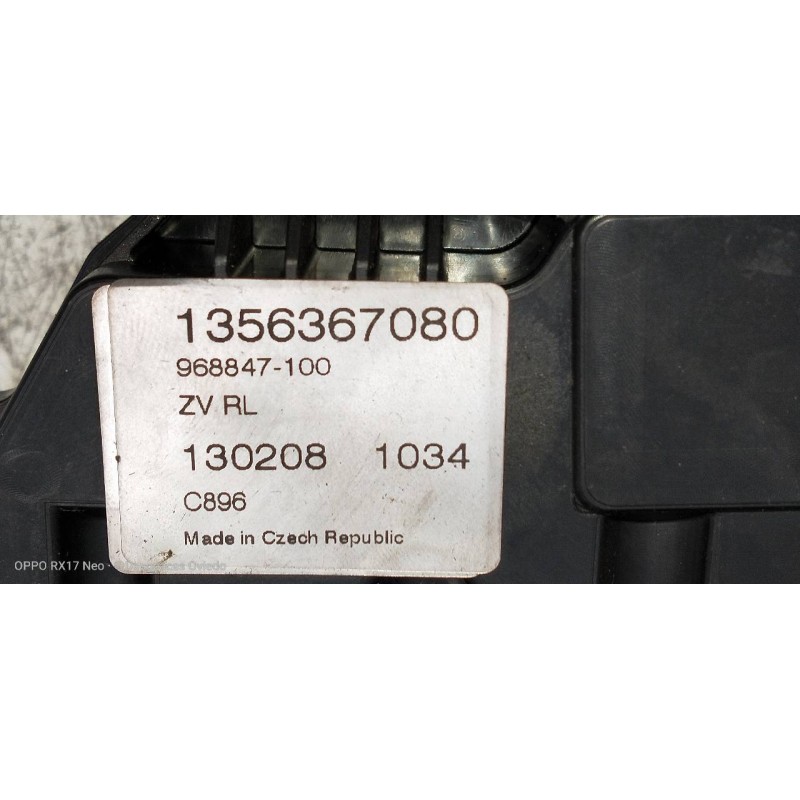 Recambio de motor cierre centralizado trasero izquierdo para fiat fiorino básico referencia OEM IAM 1356367080  