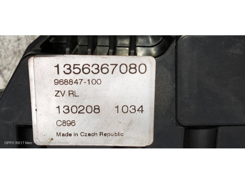 Recambio de motor cierre centralizado trasero izquierdo para fiat fiorino básico referencia OEM IAM 1356367080  