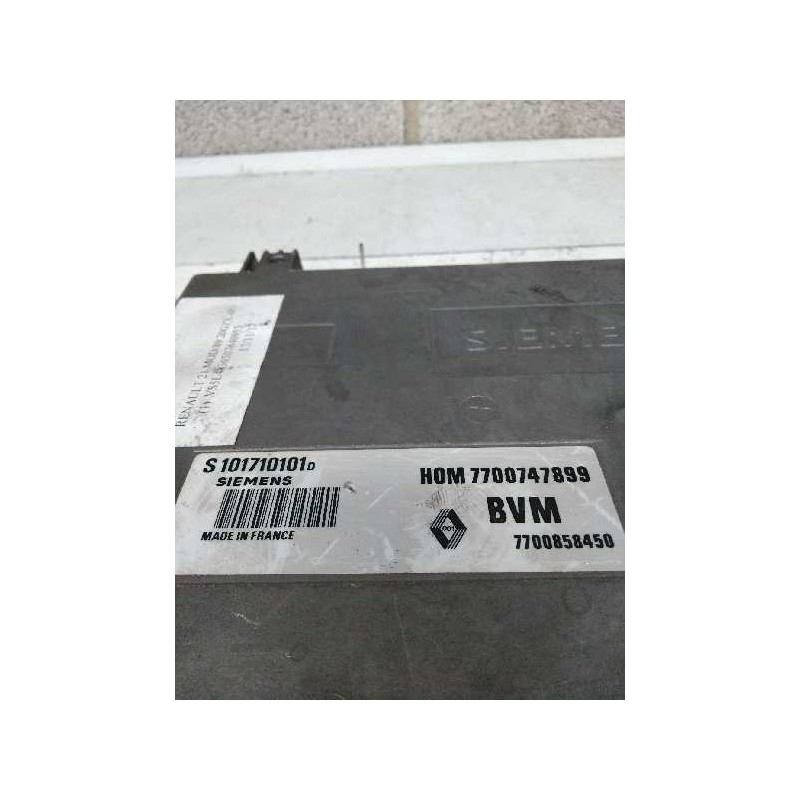 Recambio de centralita motor uce para renault 21 berlina (b/l48) gtx referencia OEM IAM S101710101D HOM7700747899 7700858450