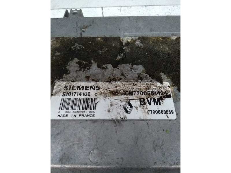 Recambio de centralita motor uce para renault clio i fase i+ii (b/c57) 1.8 cat referencia OEM IAM S101714102C HOM7700861424 7700