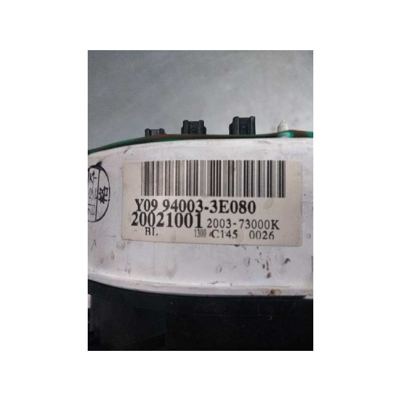 Recambio de cuadro instrumentos para kia sorento 2.5 crdi vgt ex1 referencia OEM IAM 940033E080 20021001 200373000K Y09