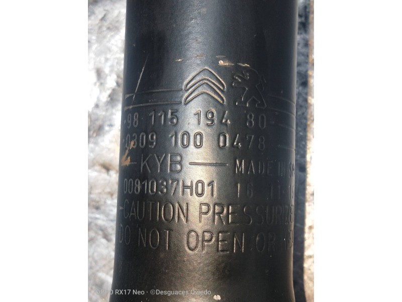 Recambio de amortiguador trasero izquierdo para citroen c4 lim. live edition referencia OEM IAM 9811519480  