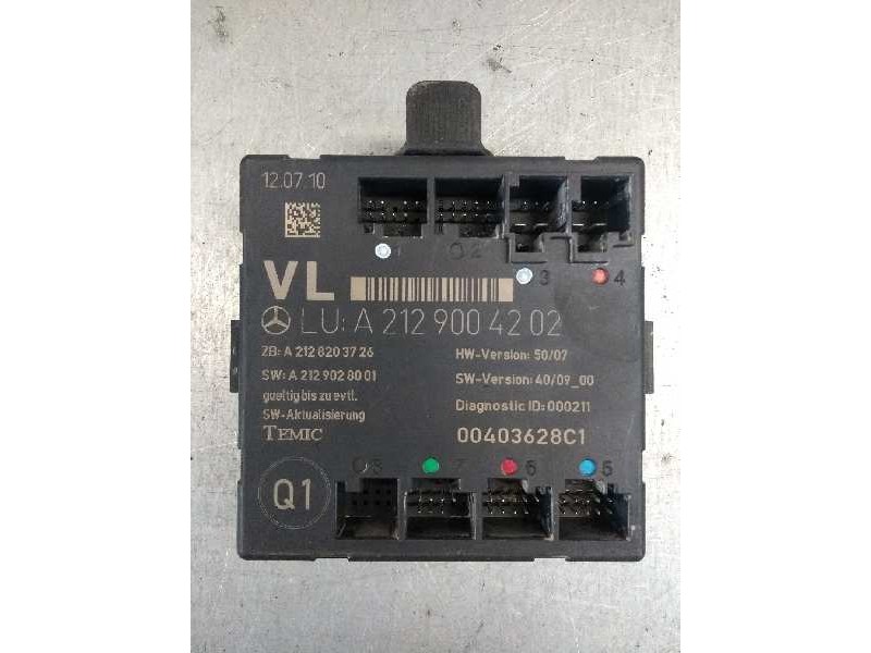 Recambio de centralita cierre para mercedes clase c (w204) berlina c 200 cdi blueefficiency (204.001) referencia OEM IAM A212900