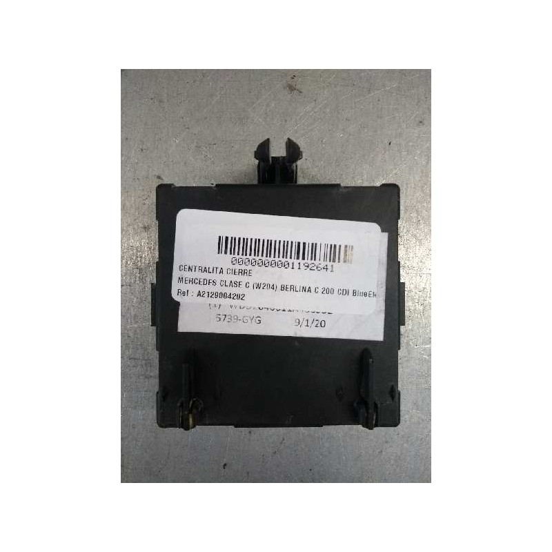 Recambio de centralita cierre para mercedes clase c (w204) berlina c 200 cdi blueefficiency (204.001) referencia OEM IAM A212900