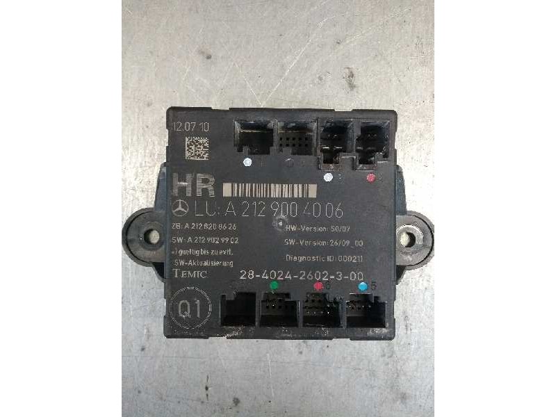 Recambio de centralita cierre para mercedes clase c (w204) berlina c 200 cdi blueefficiency (204.001) referencia OEM IAM A212900