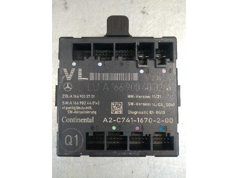 Recambio de centralita cierre para mercedes clase cla (w117) shooting brake cla 220 d (117.903) referencia OEM IAM A1669004002 D