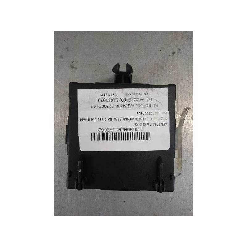 Recambio de centralita cierre para mercedes clase c (w204) berlina c 220 cdi blueefficiency (204.002) referencia OEM IAM A212900