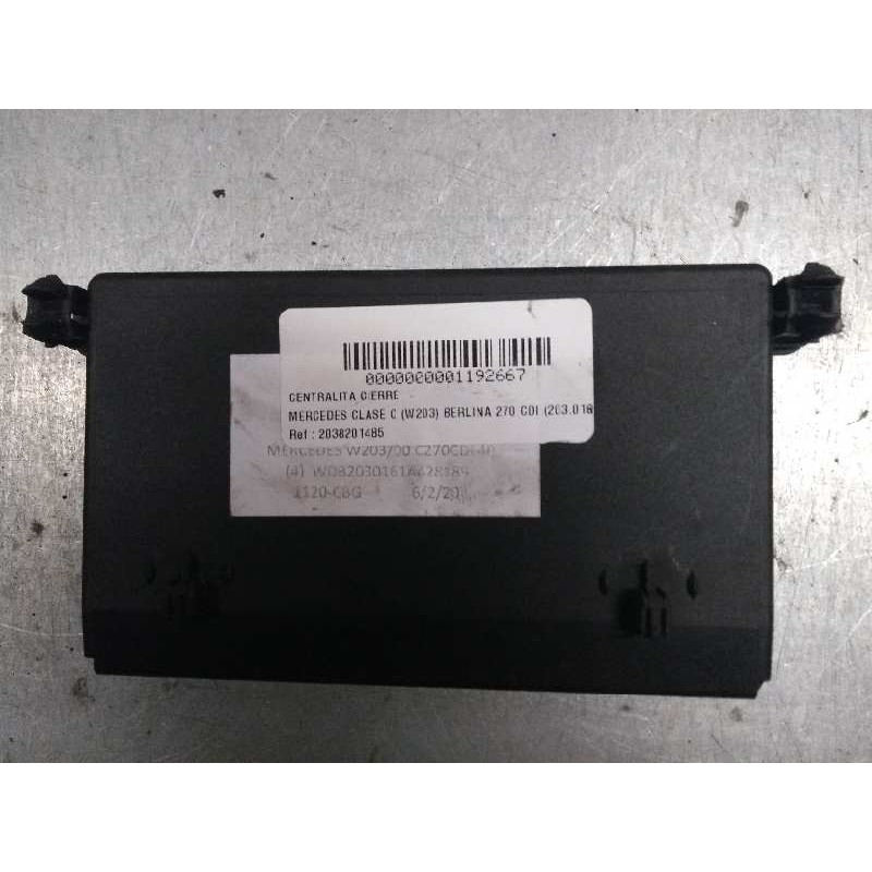 Recambio de centralita cierre para mercedes clase c (w203) berlina 270 cdi (203.016) referencia OEM IAM 2038201485 DEL DCHA 3513