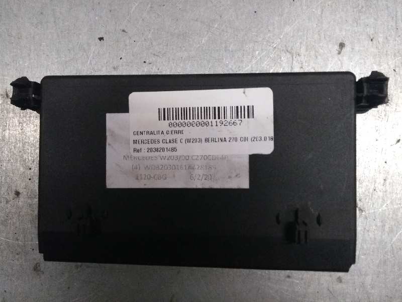Recambio de centralita cierre para mercedes clase c (w203) berlina 270 cdi (203.016) referencia OEM IAM 2038201485 DEL DCHA 3513