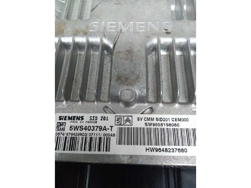 Recambio de centralita motor uce para peugeot 407 st sport pack referencia OEM IAM 5WS40379AT SW9658198080 HW9648237680 SID201