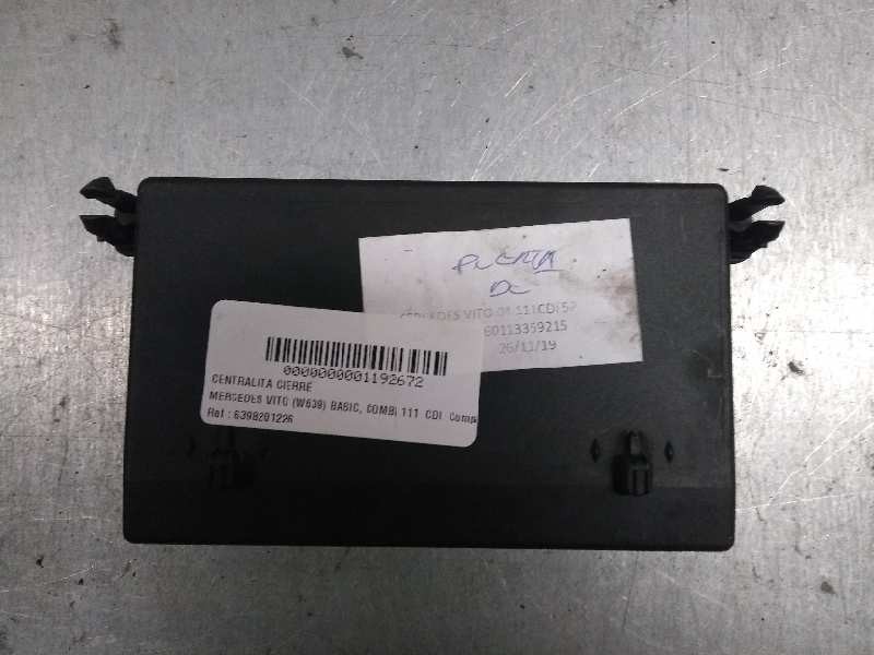 Recambio de centralita cierre para mercedes vito (w639) basic, combi 111 cdi compacto (639.601) referencia OEM IAM 6398201226 DE