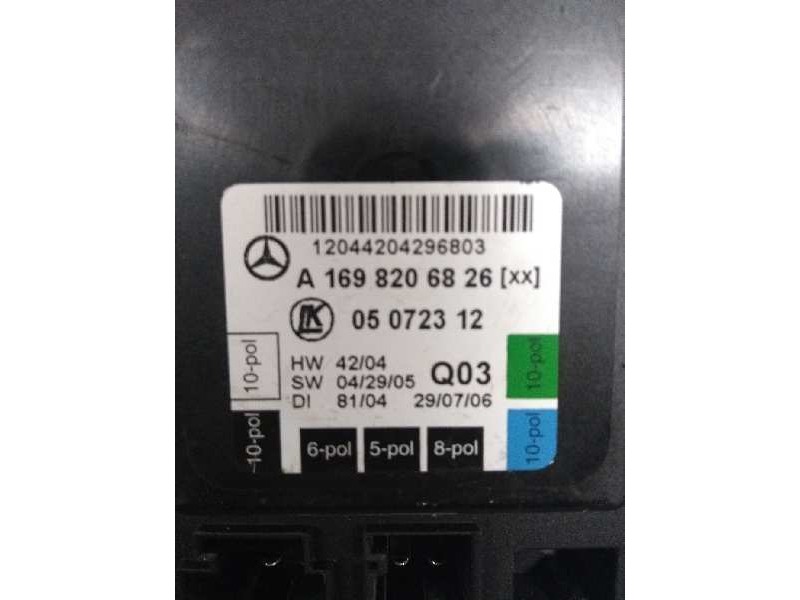 Recambio de centralita cierre para mercedes clase a (w169) a 180 cdi (169.307) referencia OEM IAM A1698206826 DEL DCHO 05072312