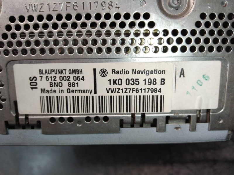 Recambio de sistema navegacion gps para volkswagen passat variant (3c5) advance referencia OEM IAM 1K0035198B  