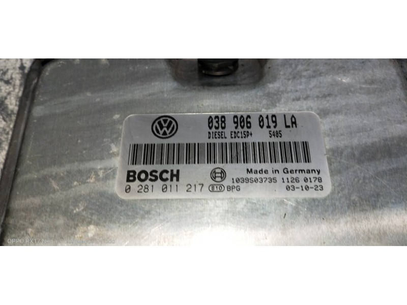 Recambio de centralita motor uce para seat ibiza (6l1) signo referencia OEM IAM 0281011217 038906019LA 