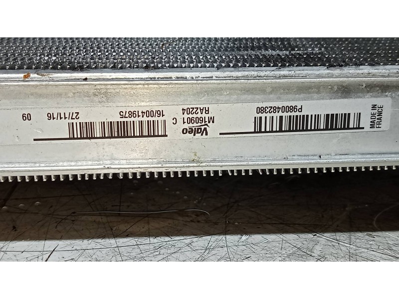 Recambio de radiador agua para citroen c4 lim. live edition referencia OEM IAM P9800482380 M160901C 