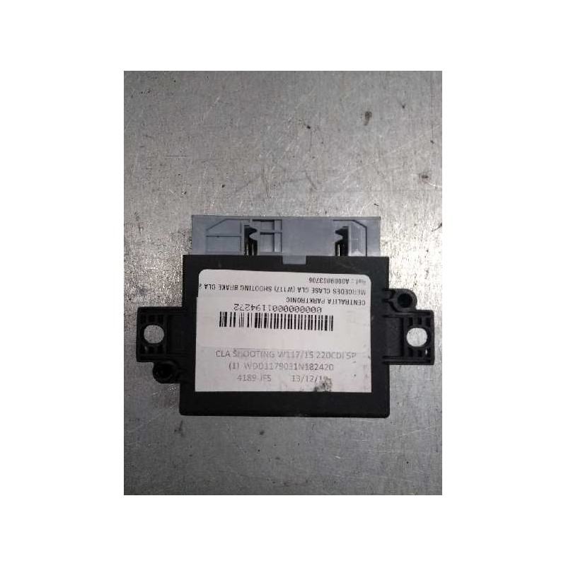 Recambio de centralita parktronic para mercedes clase cla (w117) shooting brake cla 220 d (117.903) referencia OEM IAM A00090037