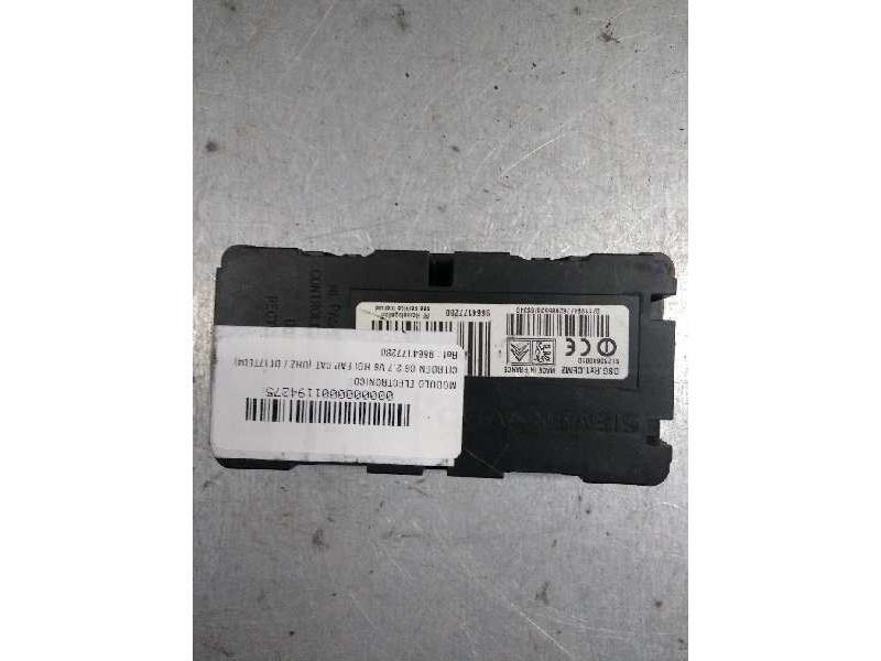 Recambio de modulo electronico para citroen c6 2.7 v6 hdi fap cat (uhz / dt17ted4) referencia OEM IAM 9664177280 S126064001D 