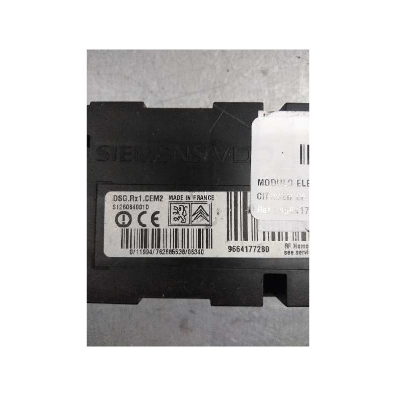 Recambio de modulo electronico para citroen c6 2.7 v6 hdi fap cat (uhz / dt17ted4) referencia OEM IAM 9664177280 S126064001D 