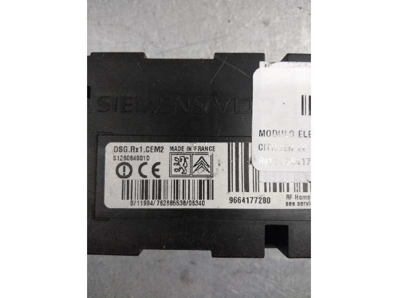 Recambio de modulo electronico para citroen c6 2.7 v6 hdi fap cat (uhz / dt17ted4) referencia OEM IAM 9664177280 S126064001D 