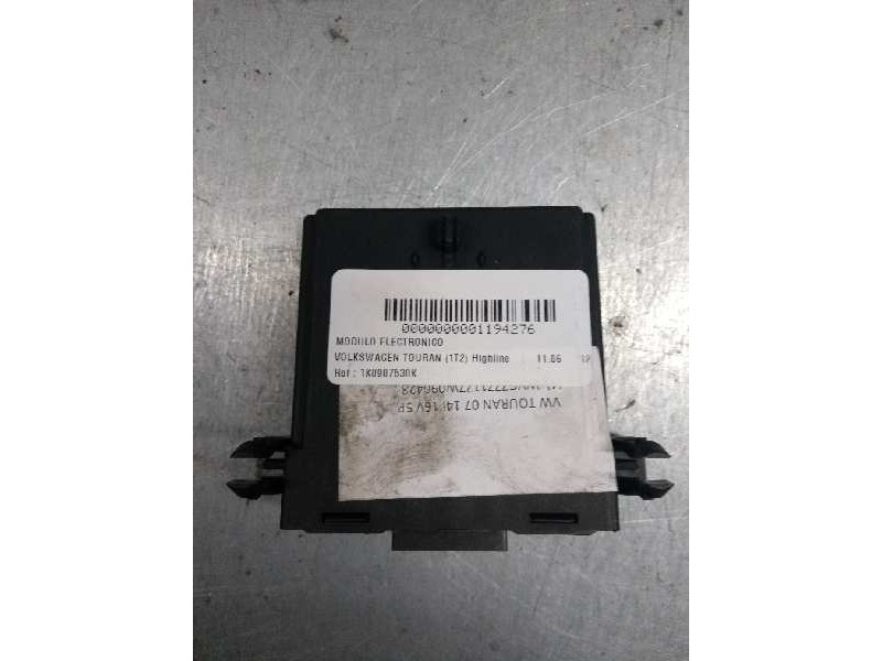 Recambio de modulo electronico para volkswagen touran (1t2) highline referencia OEM IAM 1K0907530K 5WK50000B SJ8