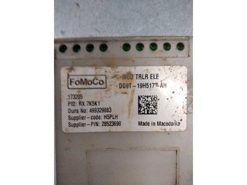 Recambio de modulo electronico para ford ranger (tke) doppelkabine 4x4 xlt referencia OEM IAM DG9T19H517AH 499329883 