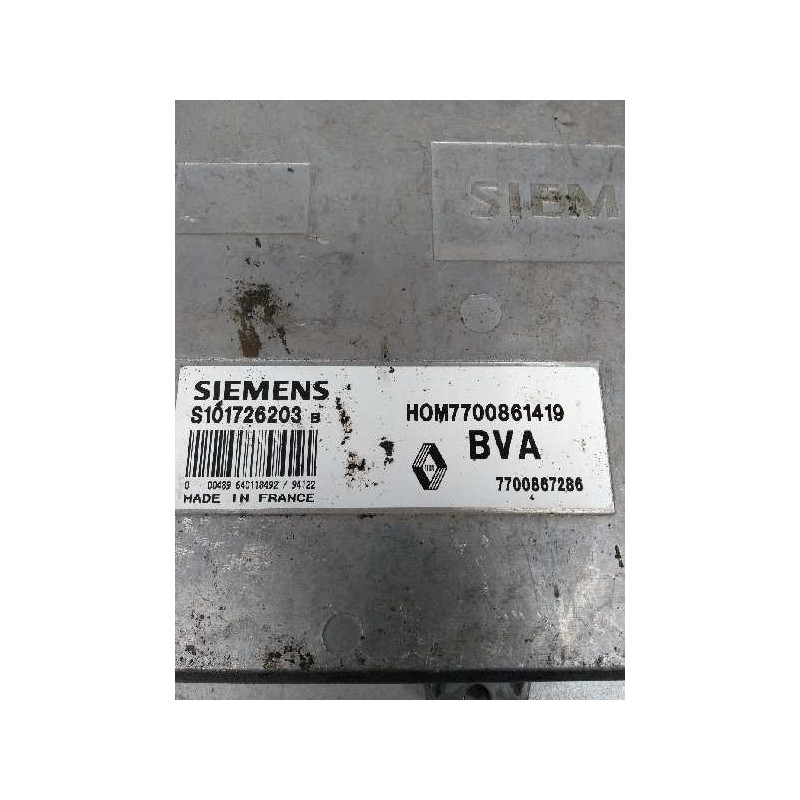 Recambio de centralita motor uce para renault clio i fase i+ii (b/c57) referencia OEM IAM S101726203B HOM7700861419 7700867286