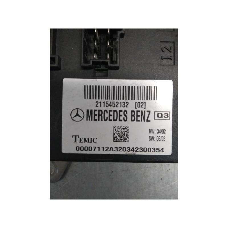 Recambio de modulo electronico para mercedes clase e (w211) berlina e 270 cdi (211.016) referencia OEM IAM 2115452132  