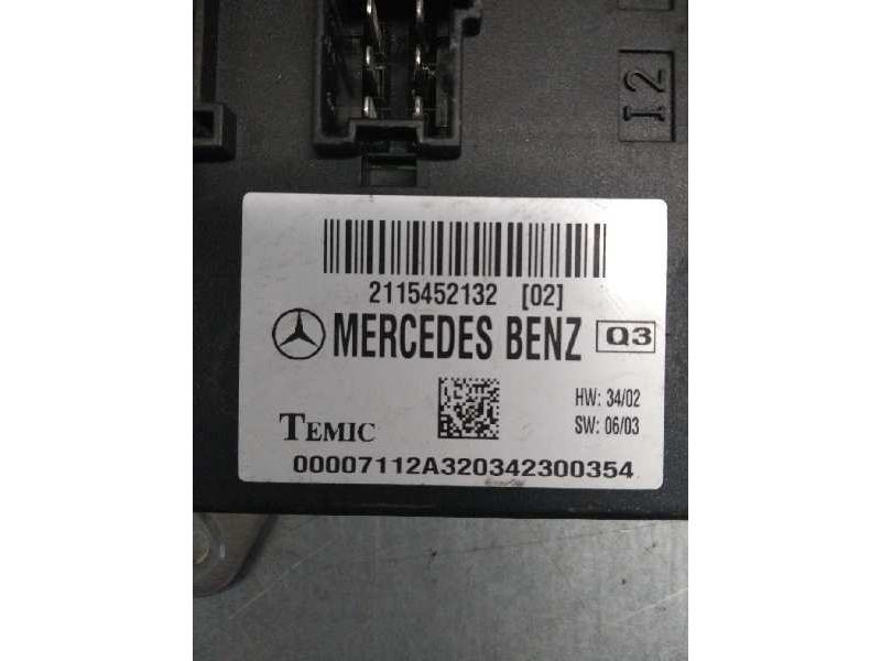 Recambio de modulo electronico para mercedes clase e (w211) berlina e 270 cdi (211.016) referencia OEM IAM 2115452132  